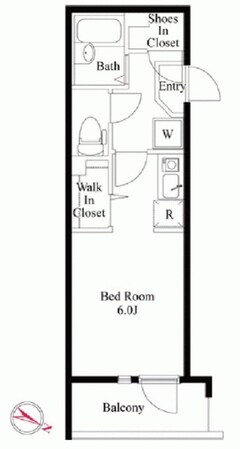 ルネコート高砂WEST A棟の物件間取画像